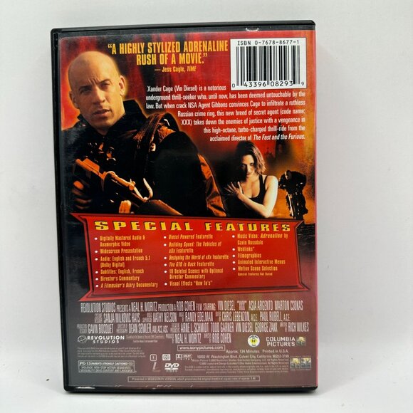 XXX Widescreen Special Edition DVD Vin Diesel Action Movie Rated PG-13 - Picture 2 of 3